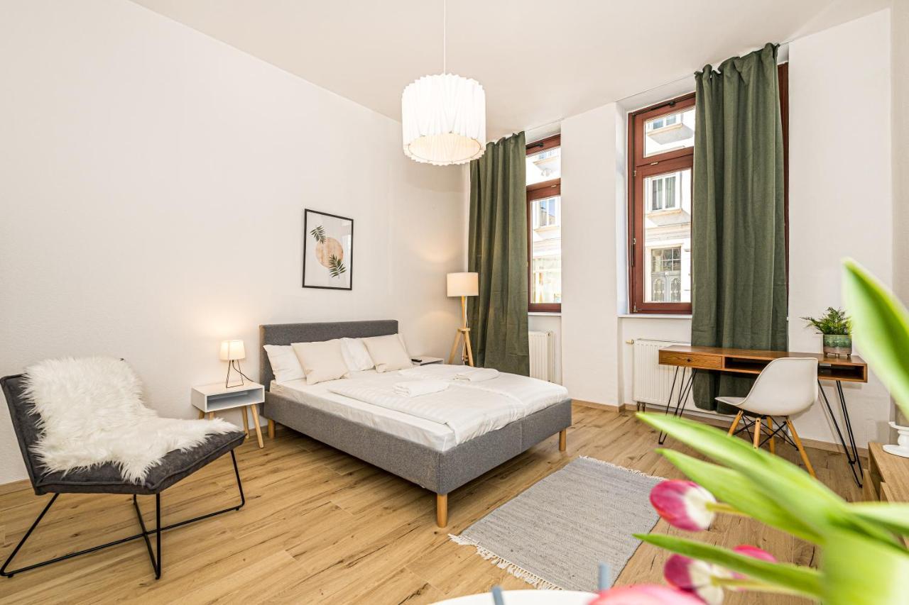 Ruhige Und Stilvolle Wohnung Am Clara-Zetkin-Park Leipzig Extérieur photo